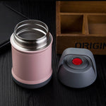 Stainless Steel Vacuum Lunch Box Pink 560ml