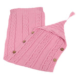 Pink Baby Sweater with Tassel Hat 