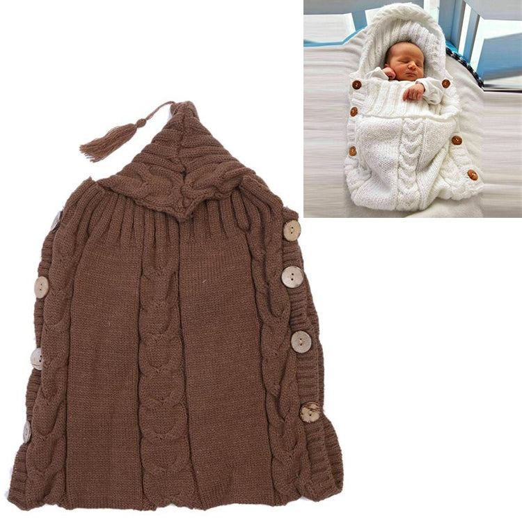 Brown Baby Sweater with Tassel Hat – Soft
