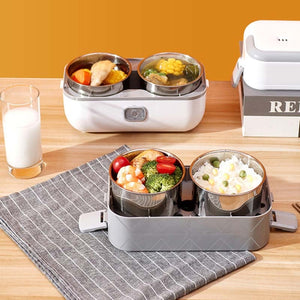 Electric Heated Lunch Box Double Layer 