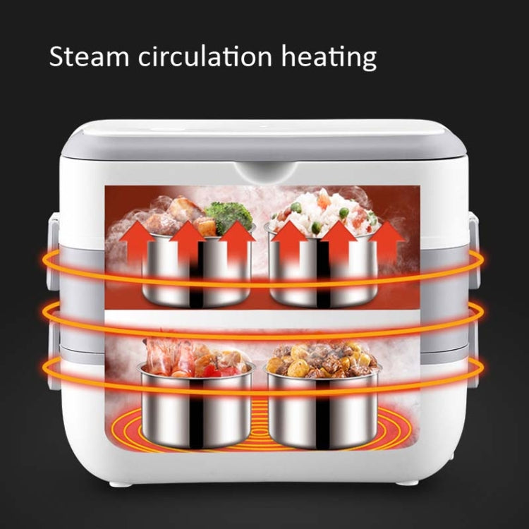 Electric Heated Lunch Box Double Layer 