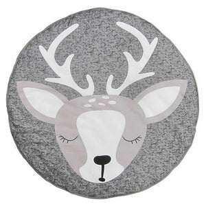 Deer Baby Play Mat 90cm Cotton Rug
