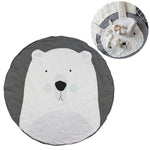 Bear Baby Play Mat 90cm Cotton Rug 