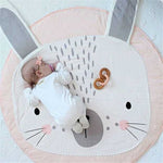 Pink Rabbit Baby Play Mat 90cm Cotton Rug