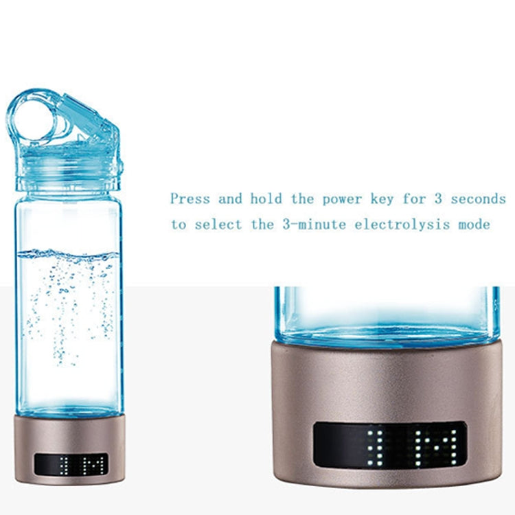 Hydrogen-Rich Water Bottle 400ml – LED Light