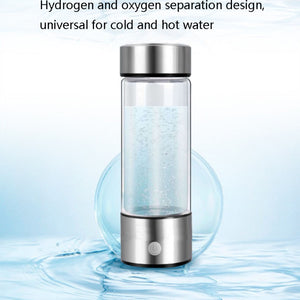 Portable Hydrogen Water Cup 420ml – Silver