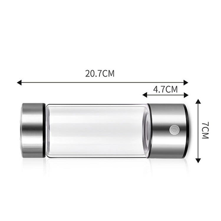 Portable Hydrogen Water Cup 420ml – Silver