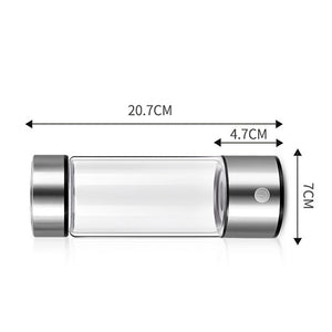 Portable Hydrogen Water Cup 420ml – Silver