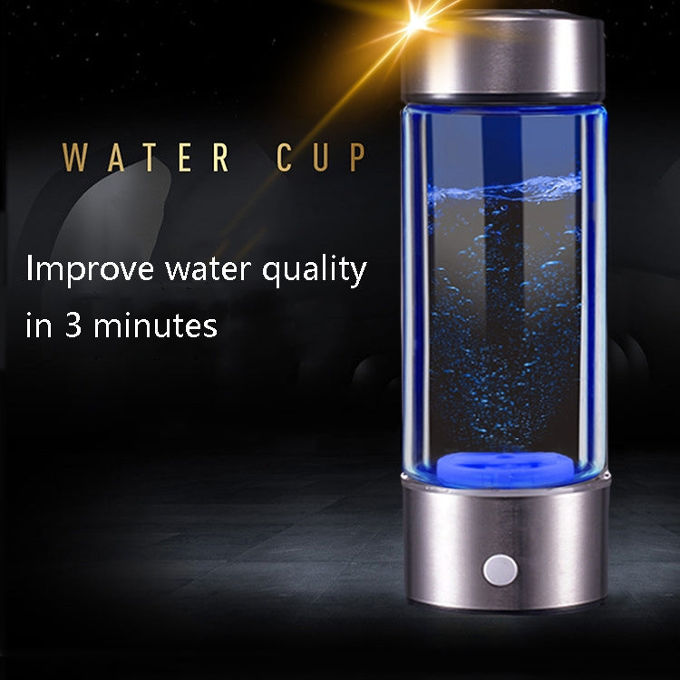 Portable Hydrogen Water Bottle 450ml – Black