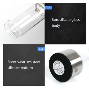 Portable Hydrogen Water Bottle 450ml – Black