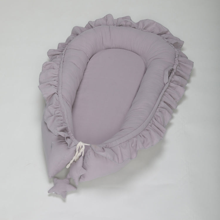 Baby Bed Lace Cotton Gray 60x95cm 