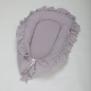 Baby Bed Lace Cotton Gray 60x95cm 