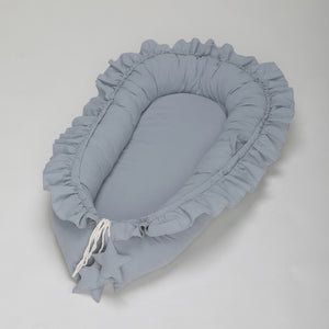 Baby Bed Lace Cotton Blue-green 60x95cm 