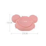 BPA-Free Silicone Plate TinyDine Pink Crab