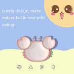 BPA-Free Silicone Plate TinyDine Pink Crab