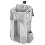 Baby Crib Organizer Diaper Storage Bag Gray Snow