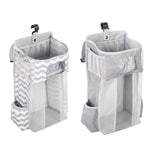 Baby Crib Organizer Diaper Storage Bag Gray Snow