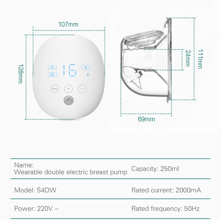 Wearable Automatic Breast Pump S4DW