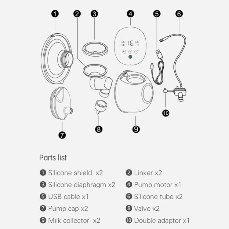 Wearable Automatic Breast Pump S4DW