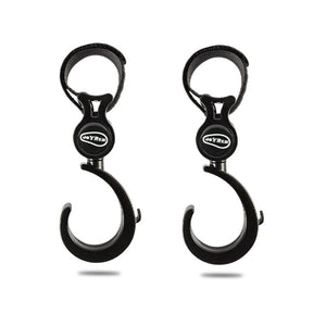  Stroller Hooks JOYREN Set – Non-Slip, 360° Rotation, Black 