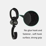  Stroller Hooks JOYREN Set – Non-Slip, 360° Rotation, Black 