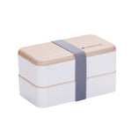 Plastic Bento Lunch Box 1200ml White