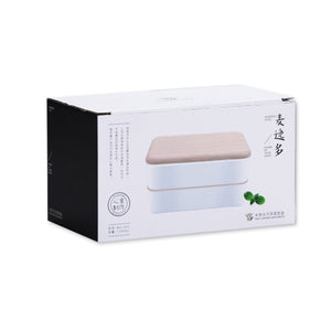 Plastic Bento Lunch Box 1200ml White