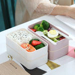 Plastic Bento Lunch Box 1200ml White