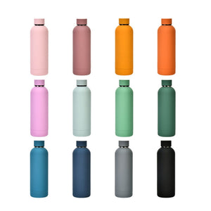 Stainless Steel Sports Bottle 500ml –  Gray-Green
