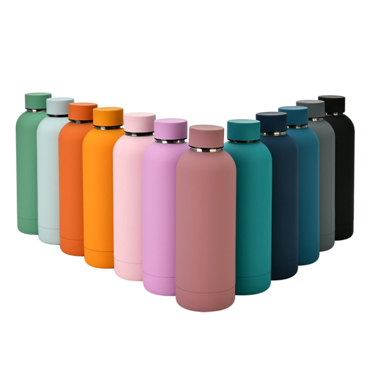 Stainless Steel Sports Bottle 500ml – Gray-Green
