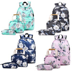 3-in-1 Pink School Backpack for Girls 