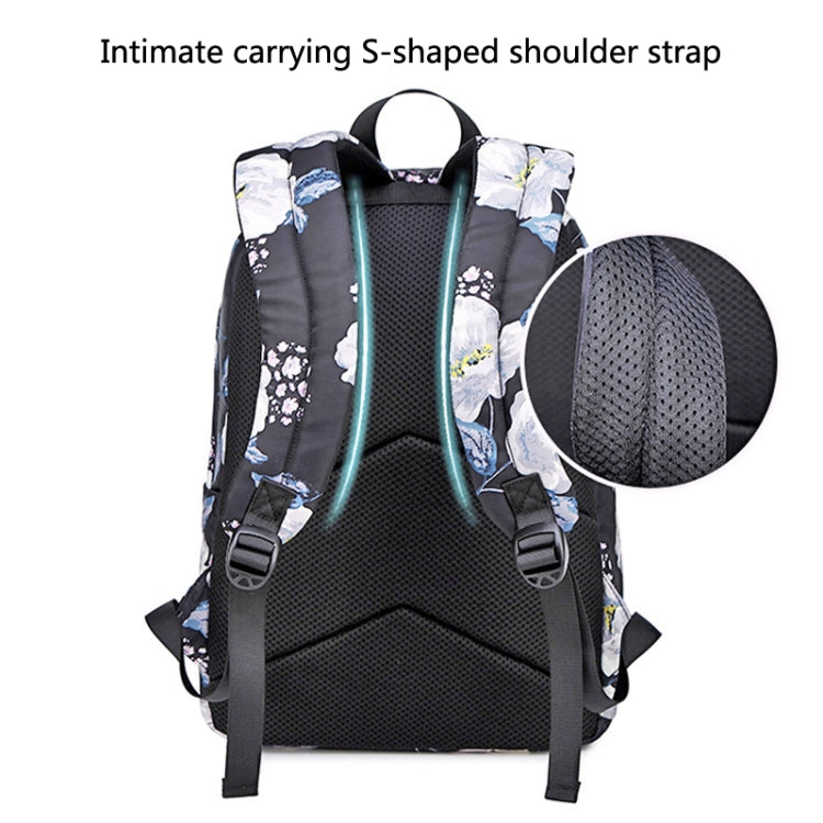 3-in-1 Black School Backpack for Girls