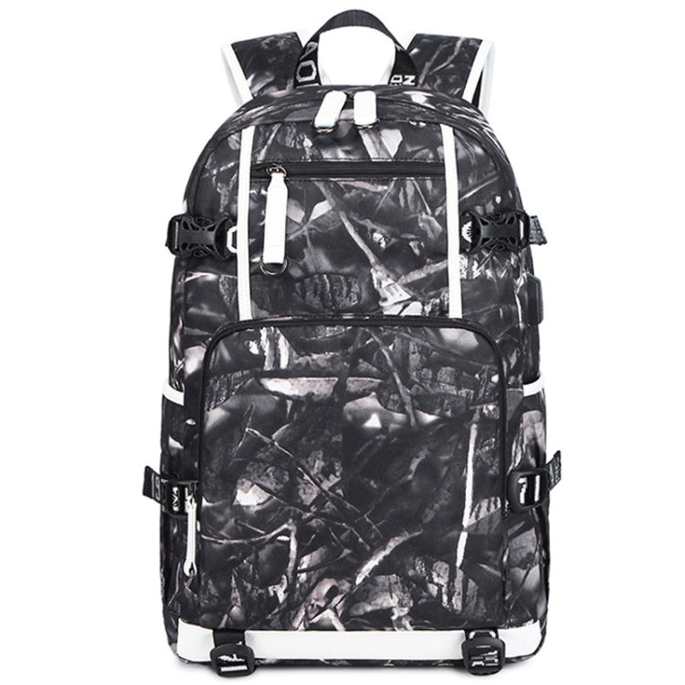 Waterproof School Backpack 6101-5 Black Skin