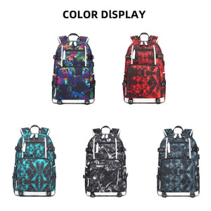 Waterproof School Backpack 6101-5 Black Skin
