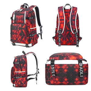 Waterproof School Backpack 6101-5 Black Skin