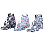 3-Piece School Backpack Set for Teens – USB,  Pink