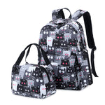 3-Piece School Backpack Set for Teens – USB,Pink
