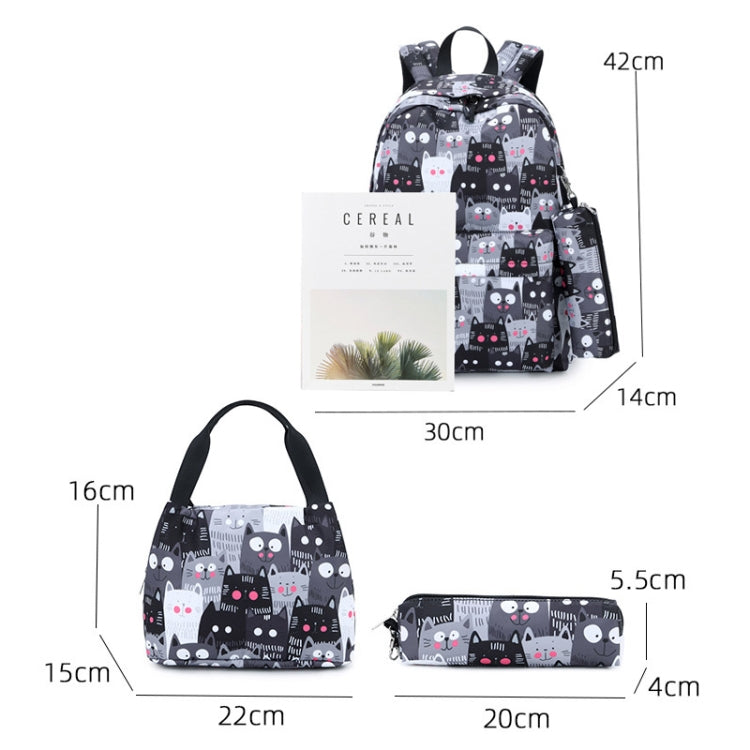 3-Piece School Backpack Set for Teens – USB,  Pink