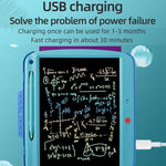 LCD Copy Writing Panel 9" Colorful Lines – USB Charging