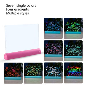 3D LED Painting Board Blue – Fluorescent, 6 Markers Included