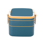 Lunch Box Square Navy Blue 1000ml Microwave