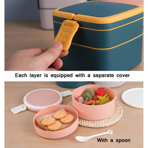 Lunch Box Square Navy Blue 1000ml Microwave