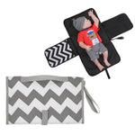Portable Baby Changing Mat Gray Waves