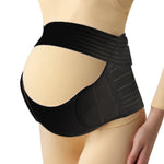 Maternity Belly Support Belt Three-Piece Black - Breathable, Size S 