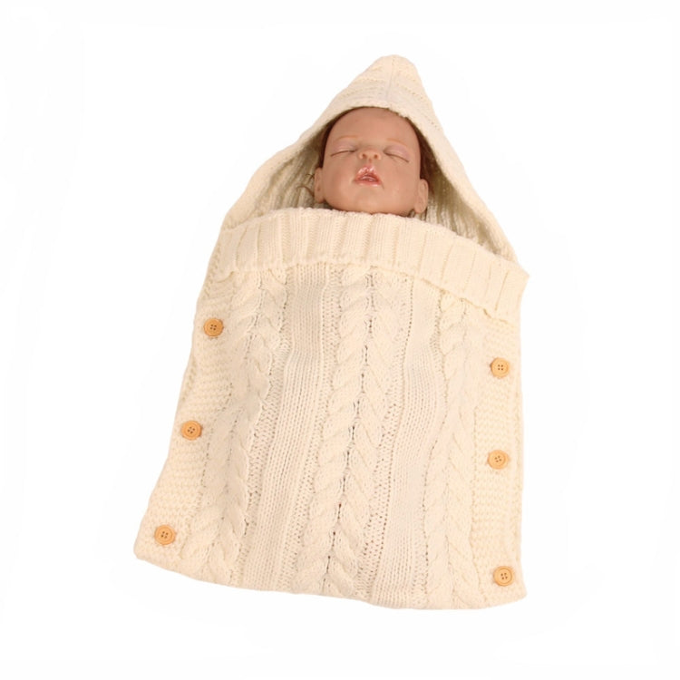 Baby Wool Sleeping Bag Zzsd0002 Cream White Knitted 