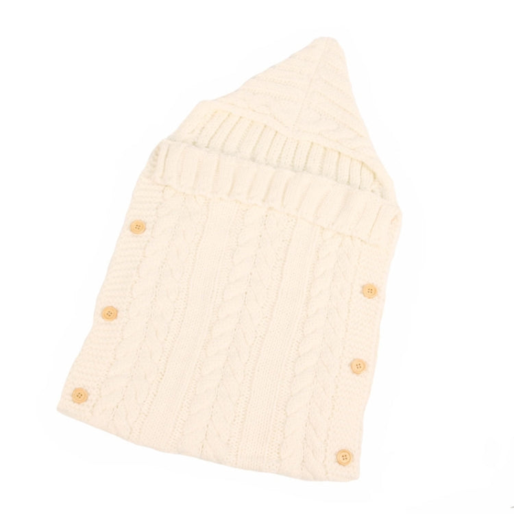 Baby Wool Sleeping Bag Zzsd0002 Cream White Knitted 