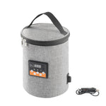 Car Bottle Warmer Bag 3.8L Gray 12V 