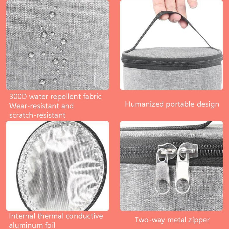 Car Bottle Warmer Bag 3.8L Gray 12V 