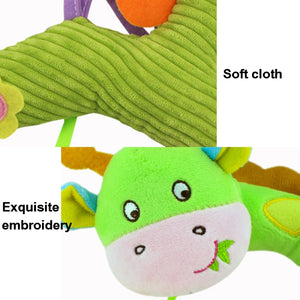 Colorful Animal Plush Stroller Toy 