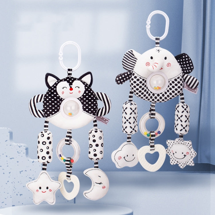 Baby Stroller Toy 2A Elephant – Black & White